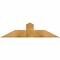 Ekena Millwork Portland Rough Sawn Timber Gable Bracket, Western Red Cedar, 48"W x 12"H x 6"D x 6"F, 6/12 Pitch GBW048X12X0606POR00RWR - alternate 1